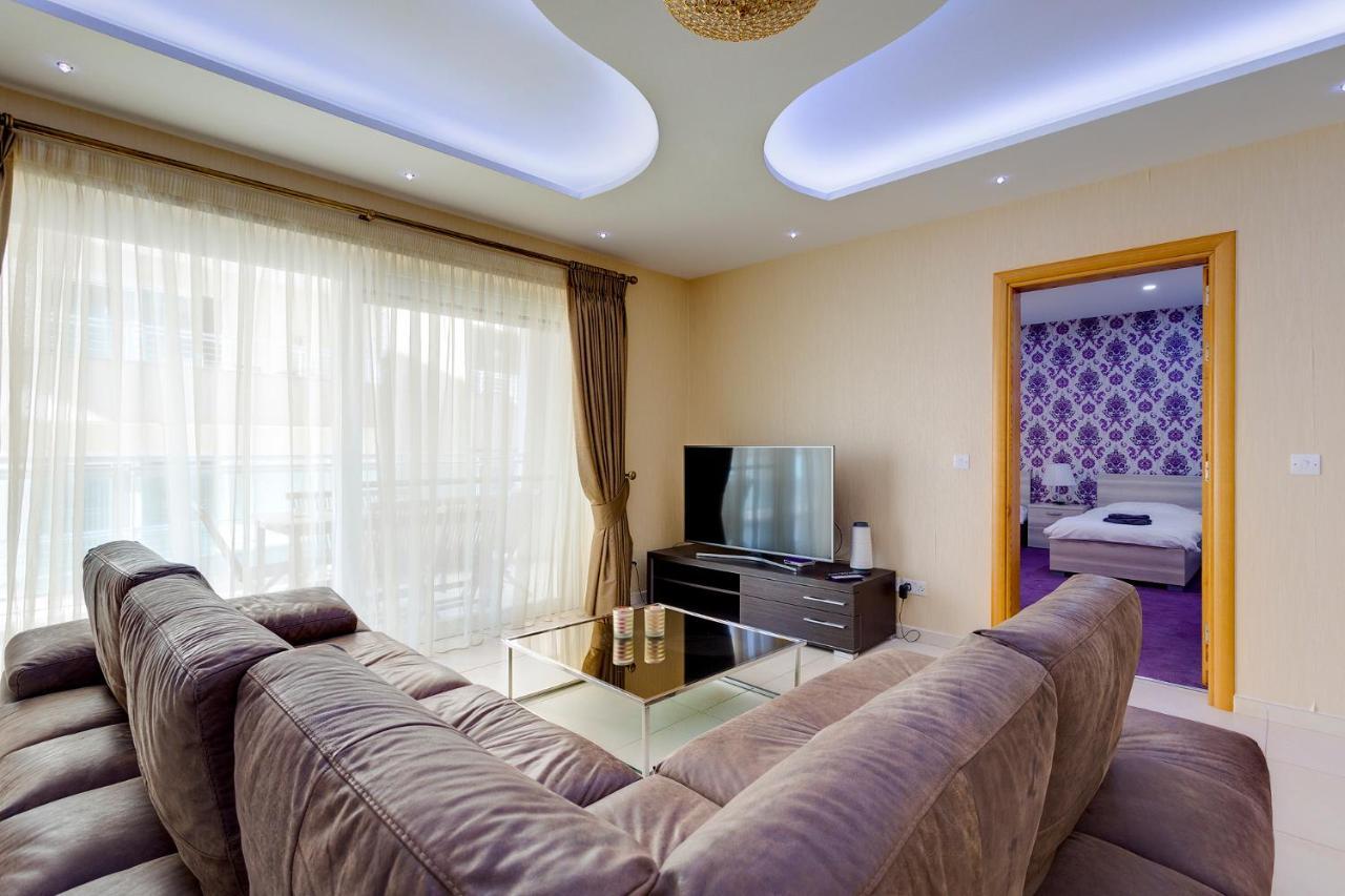 Luxury Apt W/ Side Seaviews And Pool, Top Location Слима Экстерьер фото