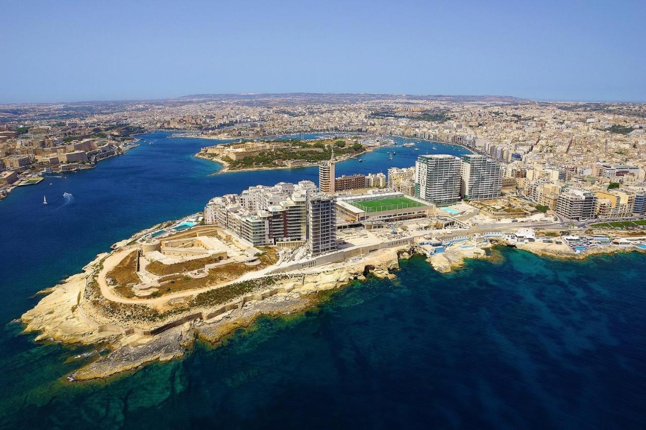 Luxury Apt W/ Side Seaviews And Pool, Top Location Слима Экстерьер фото